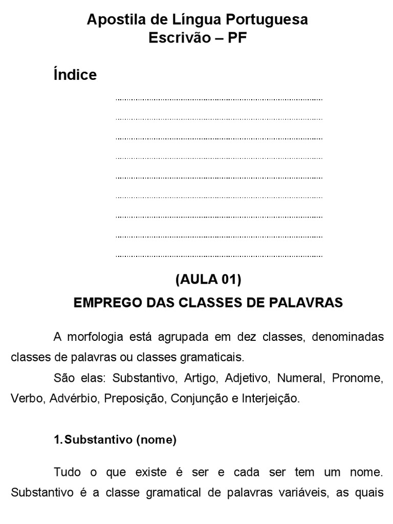 Lingua portuguesa - pf