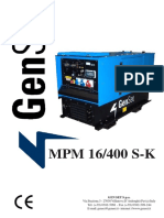 MPM 16/400 S-K Diesel Generator Delivers 400A DC Welding Output