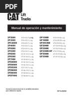 PMs MONTACARGA CAT 2PD6000 | PDF | Neumático | Aceite de motor