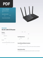 4G AC1200 LTE Router: Product Highlights