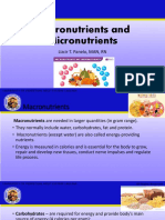 Macronutrients and Micronutrients: Lizcir T. Panelo, MAN, RN