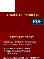 Kerangka Teoritis, Desain Penelitian