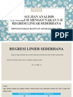 Uji Regresi Linear Sederhana (SPSS)