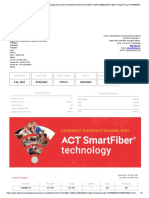 Tax invoice details for fiber internet service