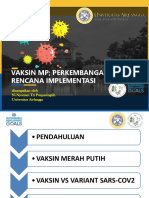 Vaksin MP Perkembangan Dan Rencana Implementasi