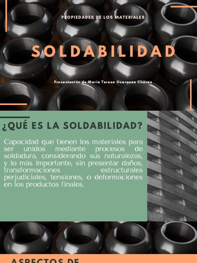 Soldabilidad: Propiedades de Los Materiales | PDF | Construcción ...