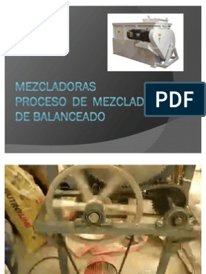 giratorio para castigar Como Mezcladoras y Proceso de Mezclado de Balance Ado Animal | PDF | Densidad |  Alimentos