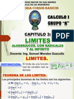 Capitulo 3.1. Limites Algebraicas, Radicales y Al Infinito