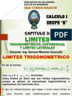 Capitulo 3.2. Limites Trigonometricos, Exponencial y Continuidad