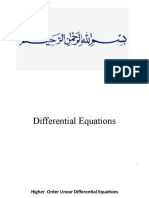 Solving Higher Order Linear Differential Equations