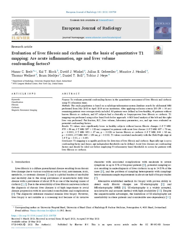 Evaluation of Liver Fibrosis and Cirrhosis On The | PDF | Cirrhosis | Liver