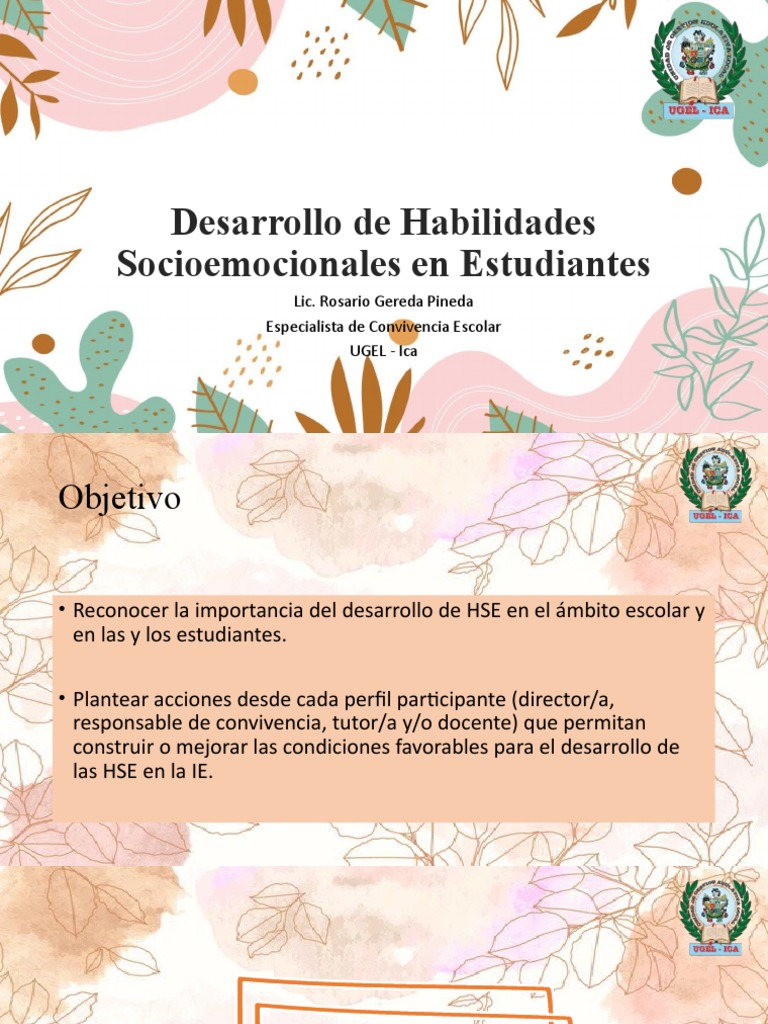 Desarrollo de Habilidades Socioemocionales | PDF | Las emociones ...