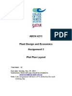 AECH 4211 Plant Design and Economics Assignment 3 Plot Plan Layout