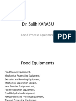 Dr. Salih KARASU: Food Process Equipment