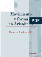 Movimiento y Forma en Aristóteles by Carbonell, Claudia