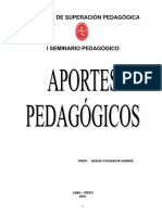 APORTES Pedagógicos