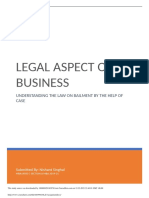 Legal Aspect of Business: Understanding The Law On Bailment by The Help of Case