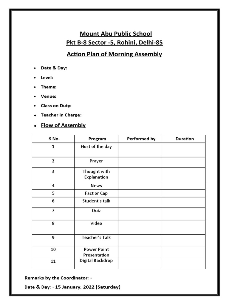 Assembly Format PDF Military