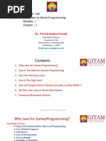 PPT-Module - I - Chapter 1 - Introduction To Game Programming