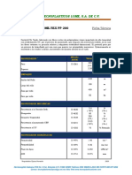 Ficha Técnica de Geotextil PP de 200gr