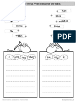 Grammar Worksheets Present Simple Positives