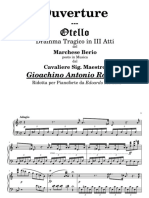 Ouverture Dell' Otello Ridotta Per Pianoforte Del Sig. Maestro G. A. ROSSINI in Do Maggiore