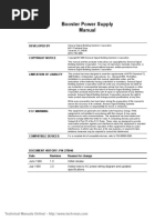 EST Booster Power Supply Manual