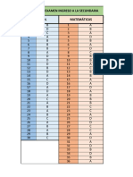Respuestas Examen Ingreso A La Secundaria