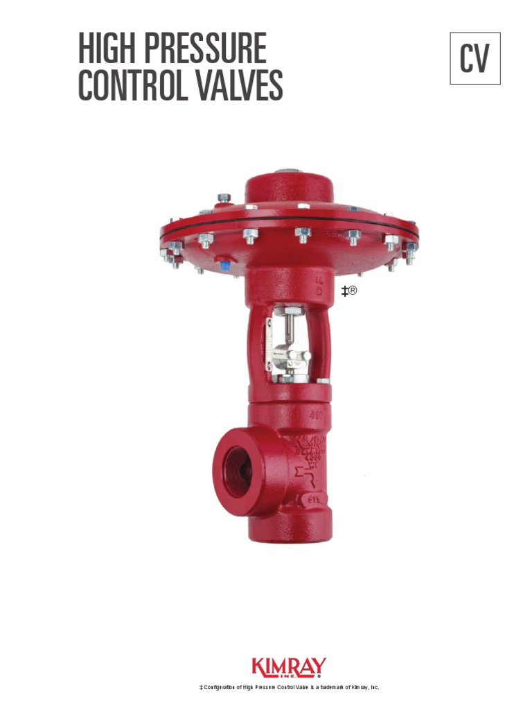 High Pressure Control Valves PDF