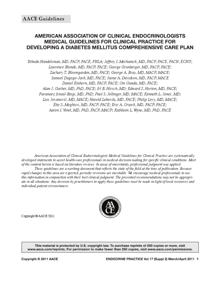 AACE Guidelines | PDF