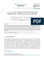 Paper Composition Colored Petri Nets For The Refinement of Reaction-Based Models