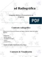 Radiografía: Contraste, Ruido, Velo y Radiación Dispersa