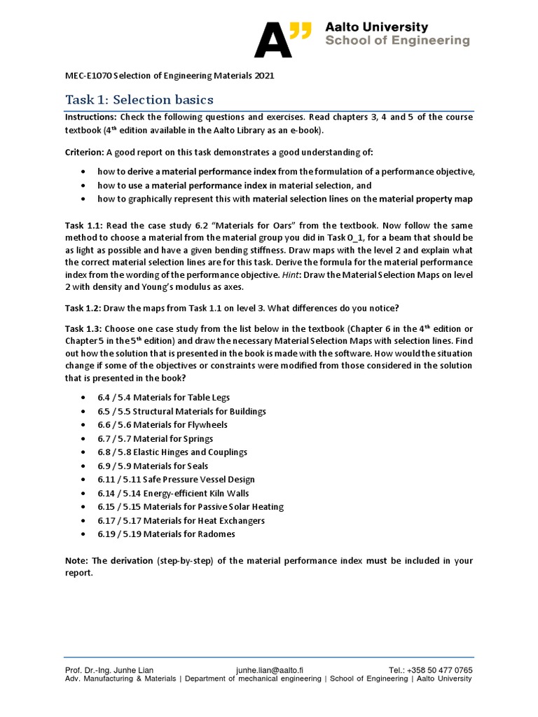 Selecting Materials for Optimal Structural Performance: A Guide to ... 