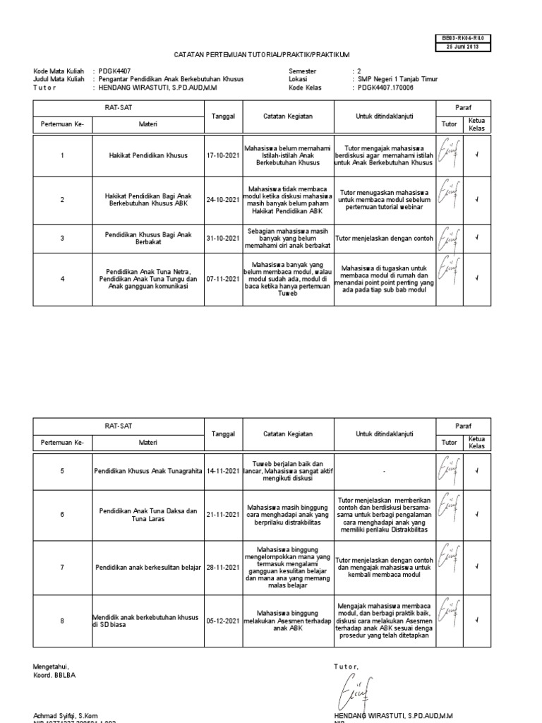 Catatan Pertemuan Pdf