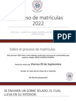Proceso Matriculas 2022