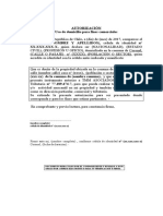 AUTORIZACION Uso Domicilio para Fines Comerciales