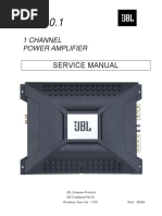 Service Manual: 1 Channel Power Amplifier