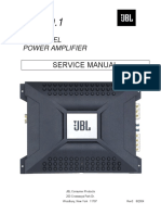 Service Manual: 1 Channel Power Amplifier