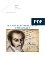 Bolivar El Hombre de Las Dificultades
