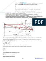 Lectii-Virtuale - Ro - Convenția de Semne. Formulele Newton Și Descartes Pentru Lentile.