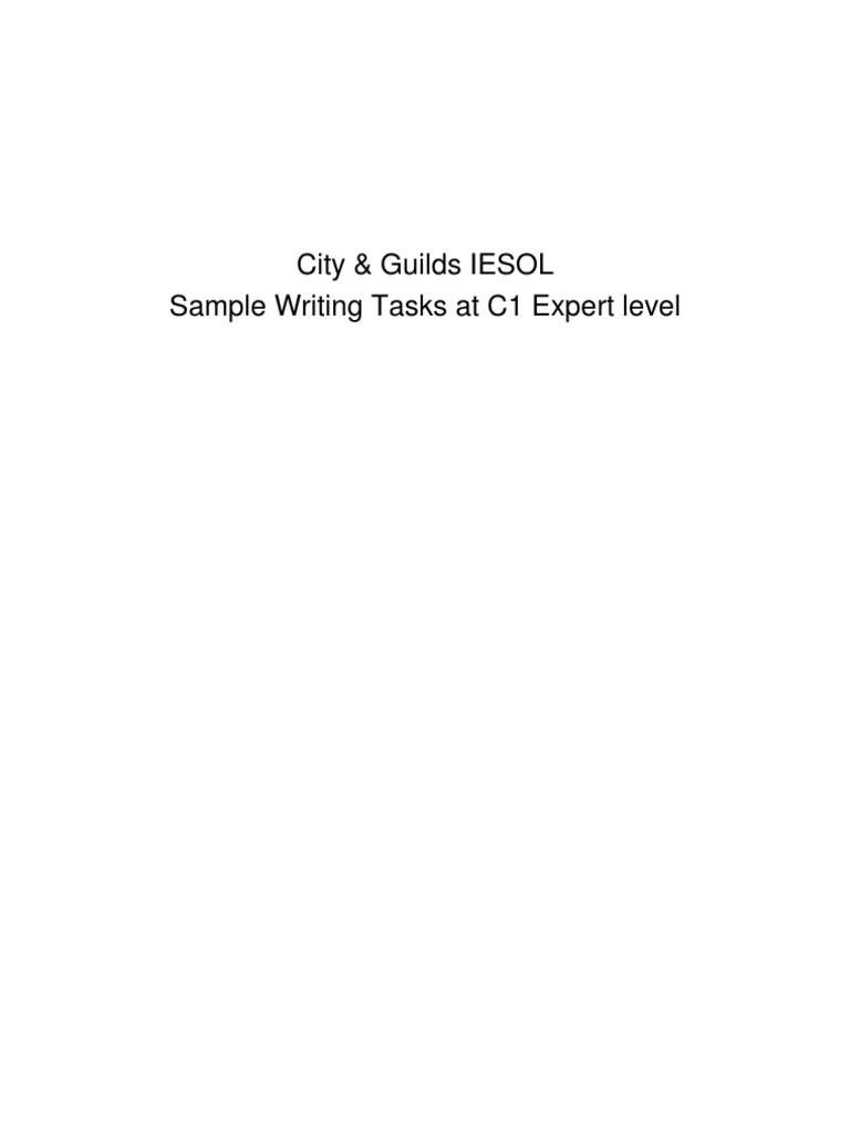 Ecpe essay sample