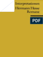Interpretationen Hermann Hesse Romane Reclam