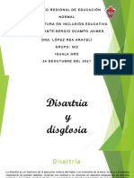 Disartria y Disglosia 