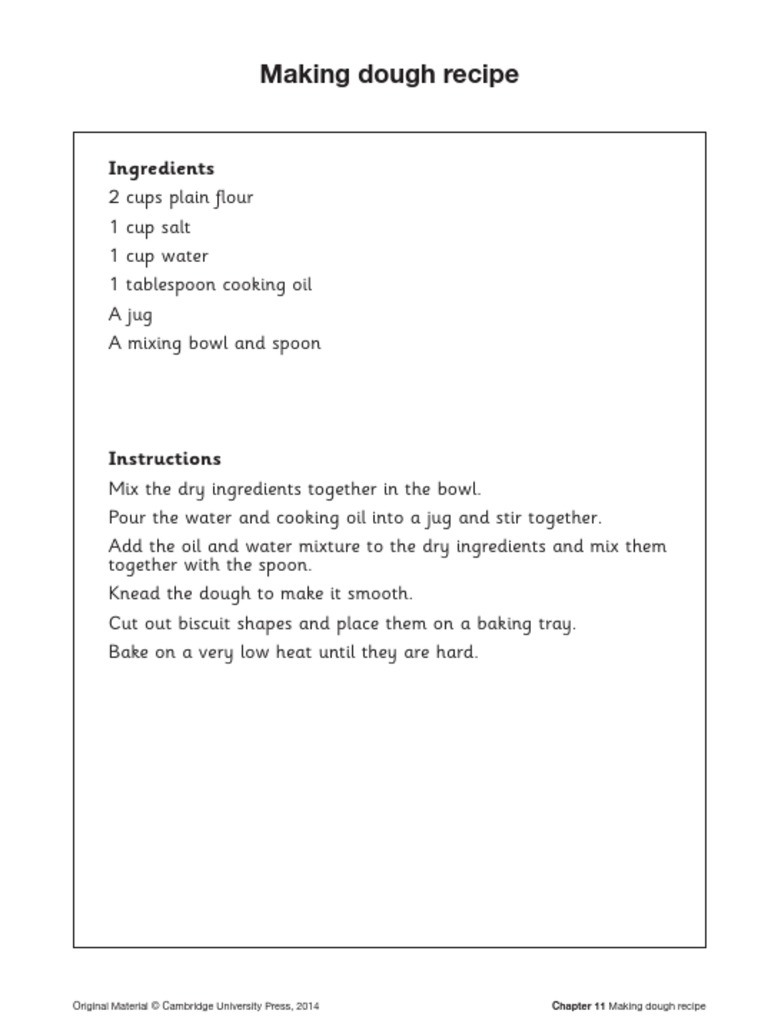 MAKING DOUGH (Stage 2) PDF