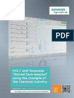 PCS 7 Unit Template "Stirred Tank Reactor" Using The Example of The Chemical Industry