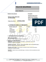 MSDS Thinner Acrilico Reforzado No Fizcalizado 2019