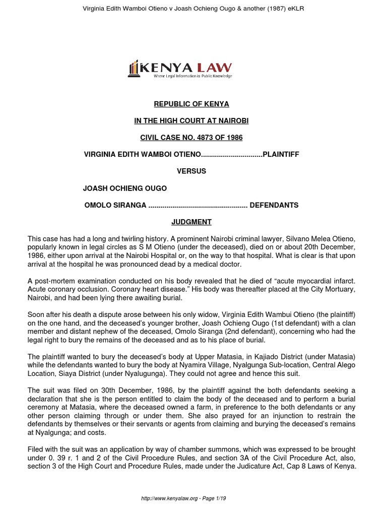 Civil Case 4873 of 1986 | PDF | Lawsuit | Marriage
