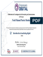 Certificado Intro Al Marketing Digital