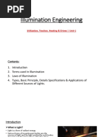 Illumination Engineering: Utilization, Traction, Heating & Drives - Unit-1