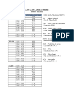 Jadwal Pelajaran Shift 2: TAHUN 2021/2022